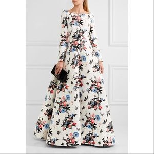 VALENTINO ENCHANTED BROCADE JUNGLE PRINT GOWN